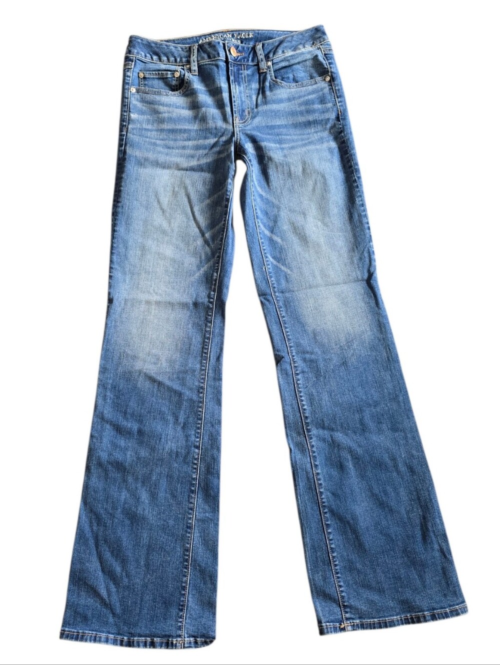American Eagle Super Stretch Favorite Boyfriend Denim Jeans Size 12 X-Long